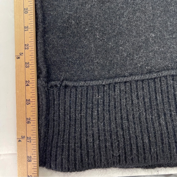 Vince sweater Alpaca Wool Cashmere‎ Cowl Neck Short Sleeve L black - Picture 9 of 10
